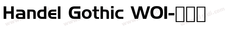 Handel Gothic W01字体转换